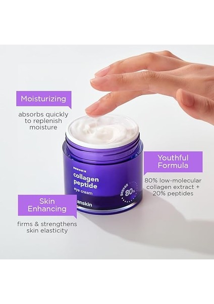 Collagen Peptide Eye Cream-Göz Kremi%80 Kolajen ve 20 Çeşit Peptit/yaşlanma Karşıtı 80ML fırsatları