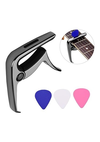 Kapo Tc-02 Çok Fonksiyonlu Gitar Çinko Alaşım Köprü Pin Çektirme Gitar Seçim Yuvası ile 3 Adet Gitar Akustik Elektro Gitar Bas Için Seçtikleri indirimleri