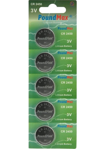 Adet 2450 CR2450 DL2450 DL2450 ECR2450 KCR2450 3V Poundmax Lityum Düğme Piller, Düğme Pil, Çocuklara Dayanıklı Ambalaj, Akıllı Ev Cihazları, Küçük Elektronik Ev Aletleri, Araba Anahtarları ve Diğer fırsatları