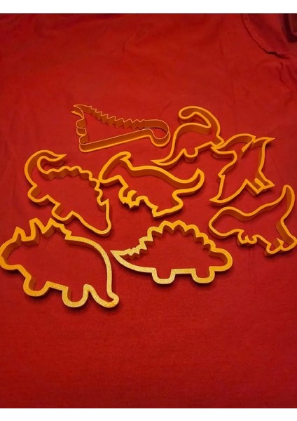 Dinozor Temalı 8 Li Kurabiye Hamur Kalıbı