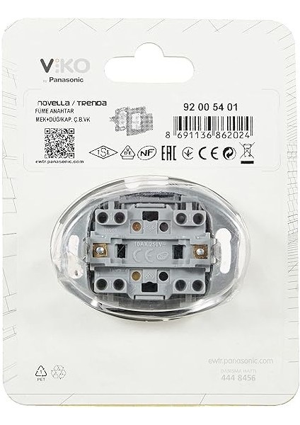 Novella Füme Anahtar Mekanizma+Düğme Kapak Çabuk Bağlanti Çarpma Karşıtı Çocuk Korumalı modelleri