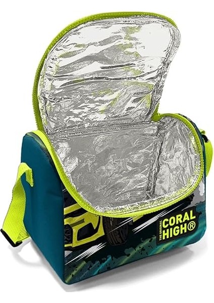 High Erkek Çocuk Okul Beslenme Çantası - Yeşil-Sarı Yarış Arabası fiyatları