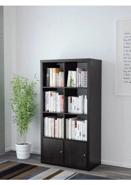 Kallax Açık Raf Ünitesi Venge 77 x 147 cm Kapaklı modelleri