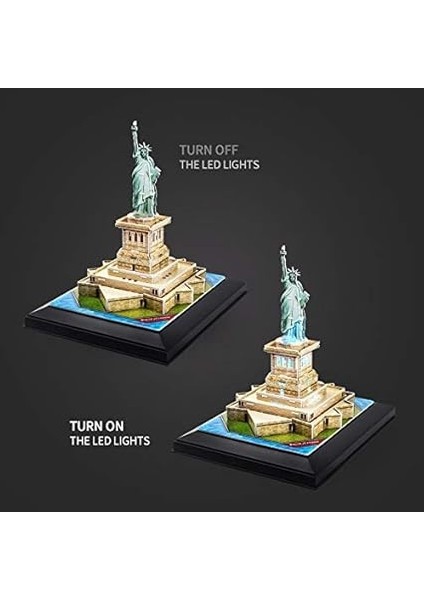 3D 37 Parça Puzzle Özgürlük Anıtı - Abd (Led Işıklı) fırsatları