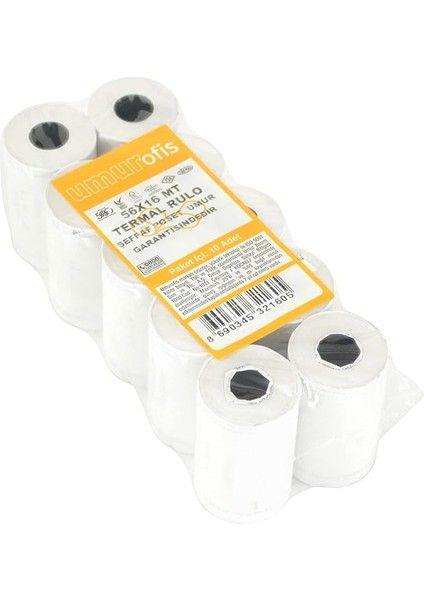 56X16 mt 10LU Paket Termal Pos Rulosu