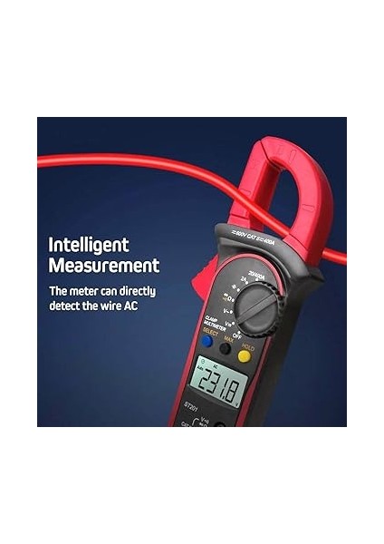 Dijital Pens Multimetre, 400A Ac Akım 600V Ac & Dc Gerilim LCD Pens Metre 4000 Sayım True-Rms Diyot Test Cihazı, Kapasitans, Süreklilik, Direnç, Frekans Için (Kırmızı) fiyatları