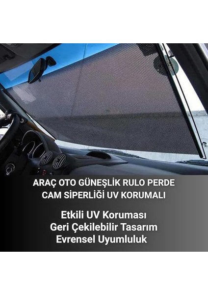 Otomatik Mekanızmalı 58X125CM Araç Ön Cam Güneşlik Araç Karavan Ofis Güneşlik Perdesi Geri Çekilebilir Oto Ön Cam Güneşlik Branda fiyatları