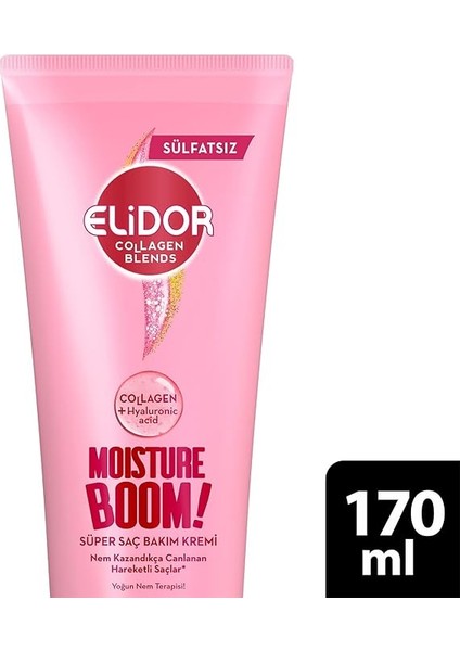 Collagen Blends Sülfatsız Süper Saç Bakım Kremi Moisture Boom Yoğun Nem Terapisi 170 ml fiyatları