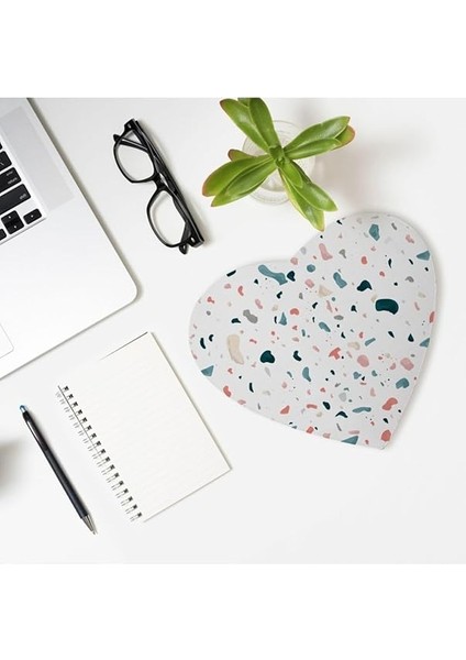 Suluboya Efektli Şık Tasarım Kalp Mousepad - Mouse Pad - Fare Altlığı modelleri