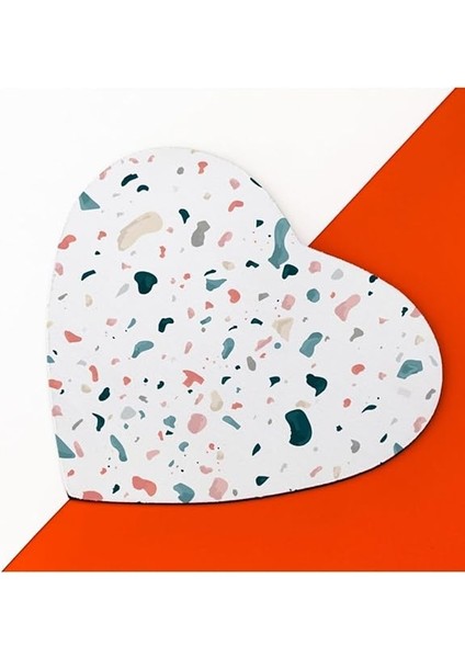 Suluboya Efektli Şık Tasarım Kalp Mousepad - Mouse Pad - Fare Altlığı fırsatları
