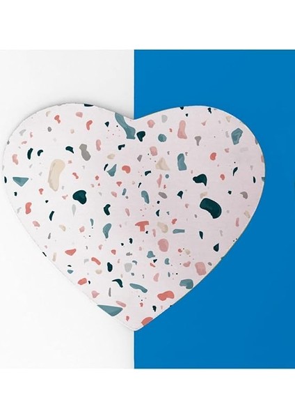 Suluboya Efektli Şık Tasarım Kalp Mousepad - Mouse Pad - Fare Altlığı indirimleri