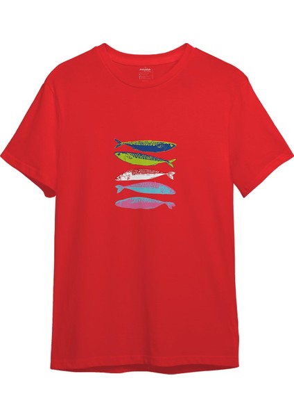 Warhol’s Sardines Tişört - Kırmızı