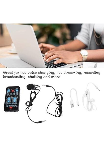 Ses Değiştirici, Taşınabilir Mini El Tipi Ses Değiştirici 8 Ses Efekti Ses Kartı Değiştirici Desteği Çoklu Dil Güzelleştirme, 8 Ses Efekti, Cep Telefonları, Bilgisayarlar Için Uygun fiyatları