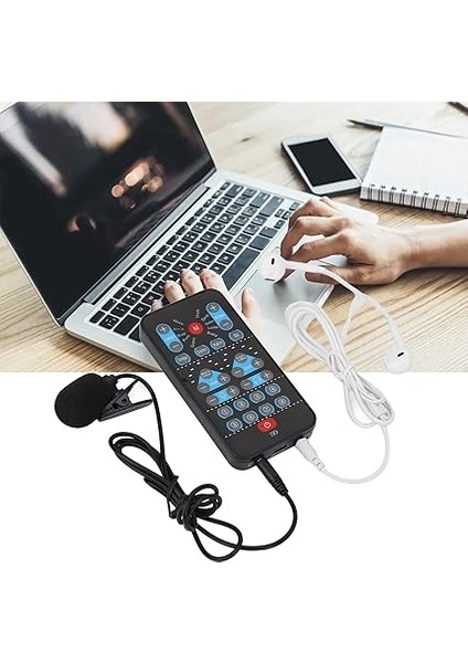 Ses Değiştirici, Taşınabilir Mini El Tipi Ses Değiştirici 8 Ses Efekti Ses Kartı Değiştirici Desteği Çoklu Dil Güzelleştirme, 8 Ses Efekti, Cep Telefonları, Bilgisayarlar Için Uygun indirimleri