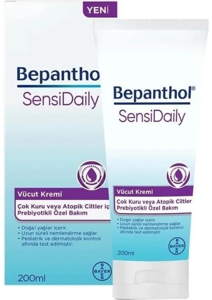 Sensidaily Vücut Kremi Çok Kuru ve Atopik Ciltler (200 Ml)
