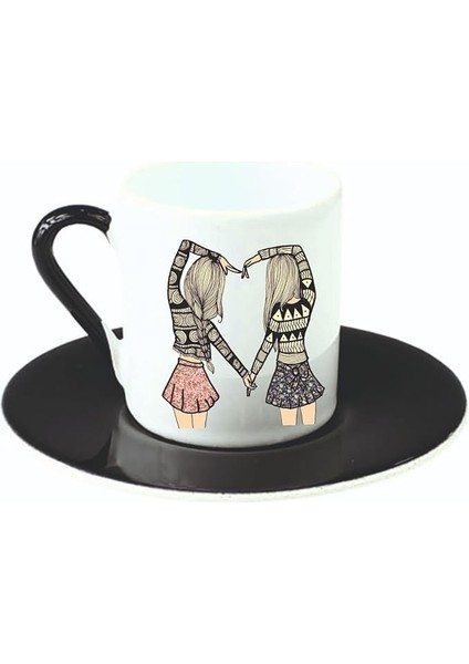 Arkadaşlık Türk Kahvesi Fincanı Siyah Tek Ebat ARL947457593837