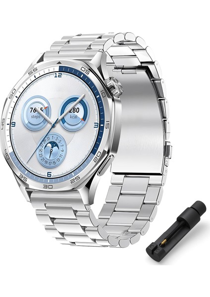 22MM ile Uyumlu Saatler Için Paslanmaz Çelik 46MM Baklalı Kordon (Gt5 Pro/gt5/gt4/ 4 Pro/gt3/gt3 Pro/gt2/gt2 Pro) Galaxy (Gear S3/ 46MM)