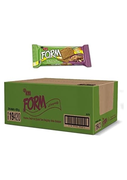 Eti Form Hurma Incir ve Çiyalı Bisküvi 50 G x 24 Adet