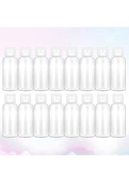 16 Adet Tuvalet Malzemeleri Için Seyahat Kapları Losyon Seyahat Kabı Tuvalet Malzemeleri Için Seyahat Şişeleri Kapaklı Kaplar Losyon Şişesi Beyaz Kozmetik Şişesi Istiridye Kabuğu indirimleri