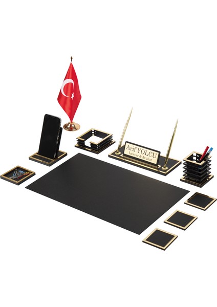 Nova Sümen Takımı 10 Parça Siyah Full Set