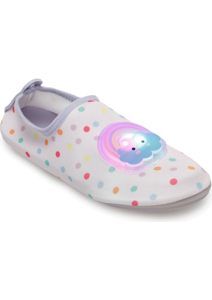 Işıklı Cloud Bulut Figürlü Kaymaz Tabanlı Esnek Hafif Dayanıklı Çocuk Havuz Plaj Deniz Ayakkabısı fiyatları