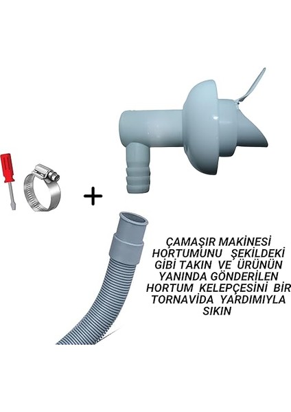 ve Bulaşık Makinesi Gider Hortumu Çekvalfi, Ø50 Mm, Haşere ve Koku Önleyici, Kolay Montajlı indirimleri