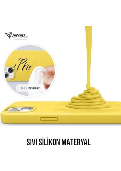 Kılıf Ince Sıvı Silikon 3 Katmanlı Tam Kaplamalı Yumuşak Jel Kauçuk Kılıf Kapak, Açık Sarı (15 Plus) (27) fiyatları