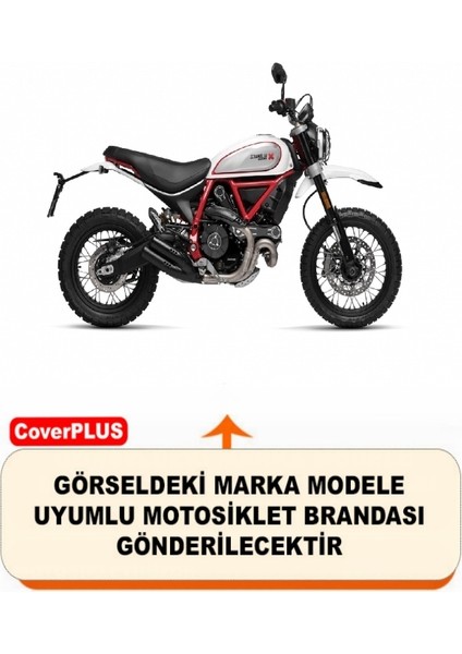 Ducati Scrambler Desert Sled Branda (Arka Çanta Uyumlu) Motosiket Brandası (Gri Renk) Motor Örtüsü Çadır Su Geçirmez Motosiklet Kılıfı Motor Brandası fiyatları