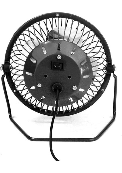 4 USB Mini Yazı Masası"fan Küçük Masaüstü Fan Sessiz ve Güçlü Metal Tasarım USB Güç Destekli (Siyah) indirimleri