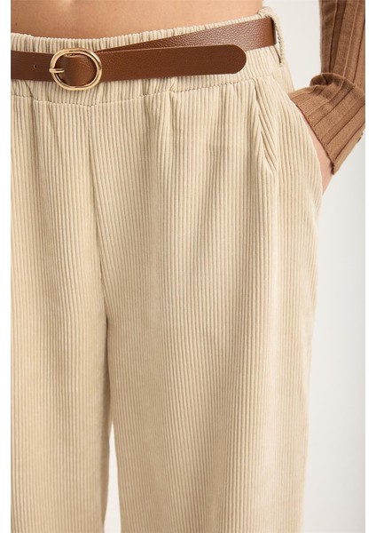 Kadife Geniş Kesim Pantolon fırsatları