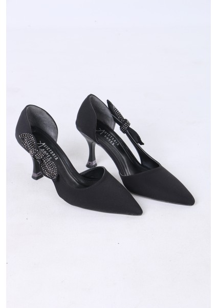 Taşlı Fiyonk Detaylı Ince Topuklu Abiye Kadın Ayakkabı fırsatları