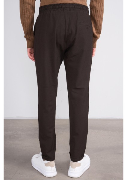 16 Kahverengi Erkek Venüs Jogger Poliviskon Pantolon modelleri