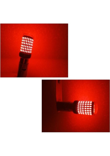 .qualıty. ( 2 x Adet ) 1 Takım. LED 1016 21/5W Çiftduy Şaşı Tırnak Ampul 12V 144 LED Şeffaf Red ( 21/5W 1016 Ampul 144 LED Kırmızı ) fırsatları