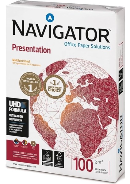 Sunum KAĞITI/COP100CA Dın A4 Beyaz 100 G/m2 Içerik 500