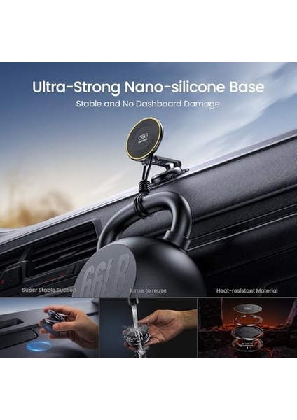 Kablosuz Magsafe Araç Montaj Şarj Cihazı, Tamamen Metal 15W Hızlı Magsafe Şarj Cihazı, Eller Serbest Manyetik Telefon Tutucu Gösterge Paneli, 16 Pro Max/ 15 14 13 12 Pro Max Plus fiyatları