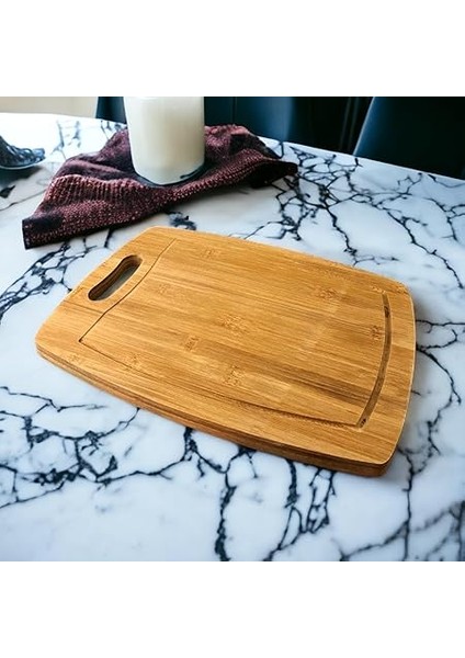 Bambu Kesme Tahtası Antibakteriel Yıkanabilir Doğrama Tahtası Dikdörtgen 34X24 cm fırsatları