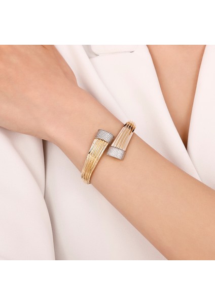 Altın Tasarım Kelepçe - 14K