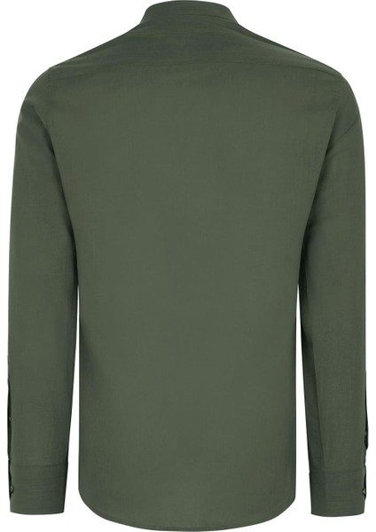 Ikili Set G783 Dewberry Hakim Yaka Gömlek-Siyah-Haki indirimleri