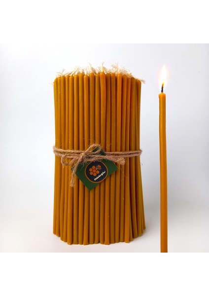 (50 Adet) Mum Petekoğlu Dilek Mumu Petek Uzun Parti Nişan Düğün Ritüel Doğum Günü Mum