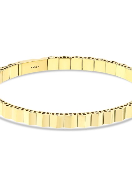 Altın Tasarım Kelepçe - 14K