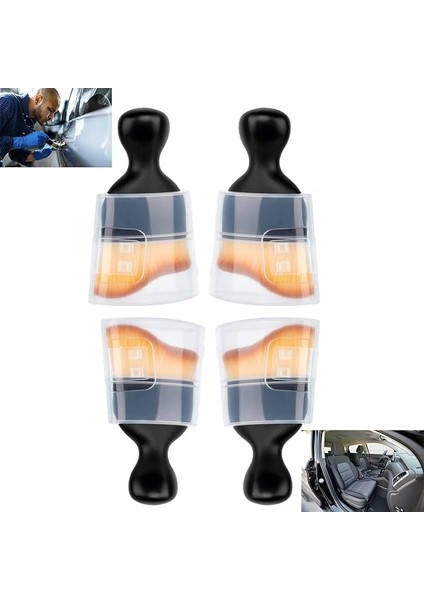 4 Adet Araç Içi Temizlik Aleti, Araba Temizleme Fırçası, Yumuşak Kıllar, Toz Temizleme Fırçası, Toz Temizleme Fırçası, Kir ve Toz Temizleme Fırçası, Araba Için