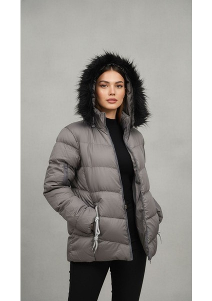 Bayan Kapşonlu Şişme Mont fiyatları