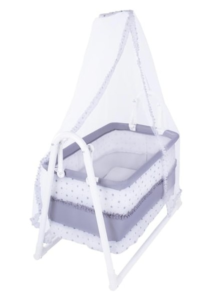 Luna Lüks Sallanır Tüllü Portatif Sepet Beşik 5 cm Sünger Yatak Hediyeli Cibinlikli Beşik modelleri