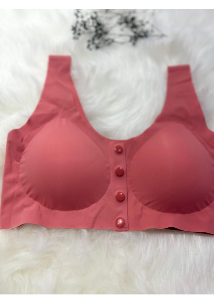 Önden Düğmeli Balensiz Dikişsiz Görünmez Çıkarılabilir Pedli Lazer Kesim Iz Yapmaz Sütyen fırsatları