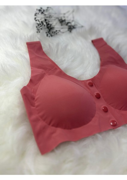 Önden Düğmeli Balensiz Dikişsiz Görünmez Çıkarılabilir Pedli Lazer Kesim Iz Yapmaz Sütyen indirimleri