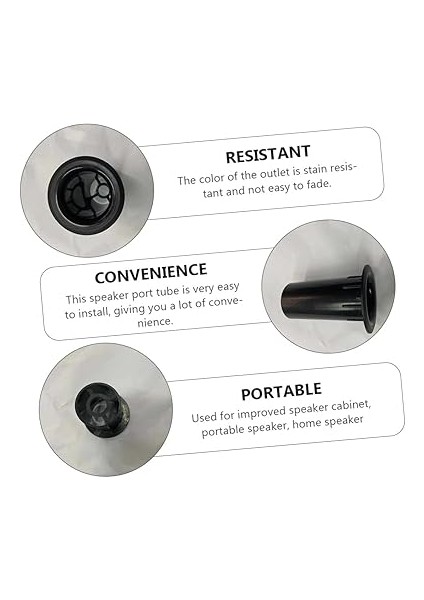 10 Parça Hoparlör Kılavuz Tüpü Taşınabilir Hoparlör Oto Hoporlor Hoparlör Kutusu Geliştirme Hoparlör Pilot Deliği Hoparlör Yükseltme Parçaları Konuşmacı Hoparlörler Ses Bas Plastik modelleri