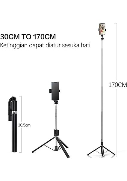 Tripod ve Selfie Çubuğu K9 Bluetooth Uzaktan Kumandalı Cep Telefonu Yüksekliği Ayarlanabilir Masaüstü Portatif Taşınabilir Iç ve Dış Mekan Evde Tatilde Kampda Kullanım Tripod fırsatları