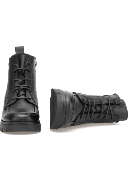 Elit Alvarine Kadın Hakiki Deri Topuklu Bot Siyah indirimleri