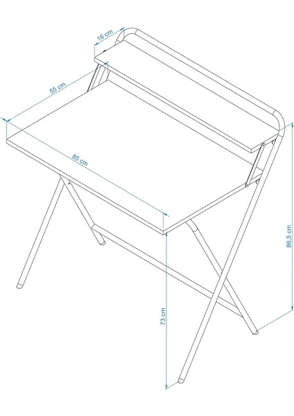 Katlanır Çalışma Masası 85X55X74 cm modelleri