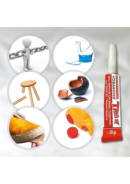 53.03.052 Tamir Et Yapıştırıcı, 20G Şeffaf modelleri